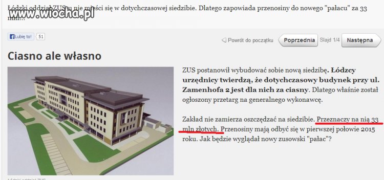 Kolejny pałac Zus za 33 mln zł...a co tam...