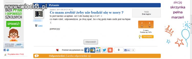 Bo mało osób siedzi na fejsie 