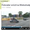 Mamy pierwsze wykroczenie na Wisłostradzie 