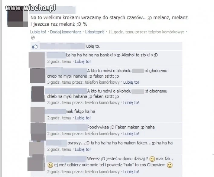 Lekkie przegięcie pały na fejsie