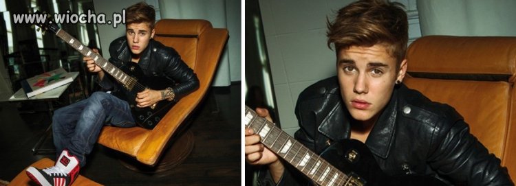 Justin Bieber reklamuje nowe buty...