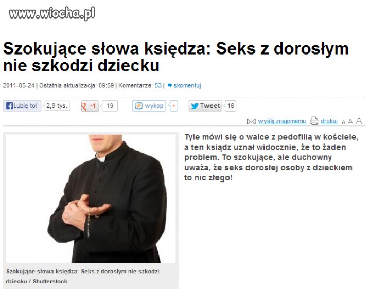 Seks z dorosłym nie szkodzi dziecku "Islam"
