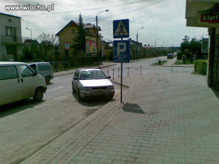 Przepraszam, ale naprawdę nie było gdzie zaparkować