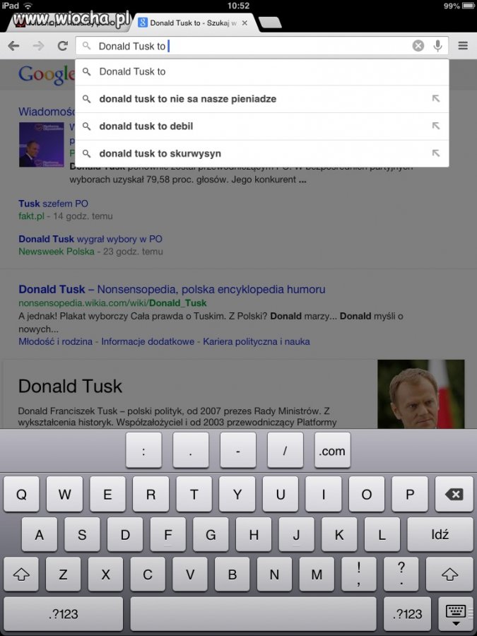 Donald Tusk to...
