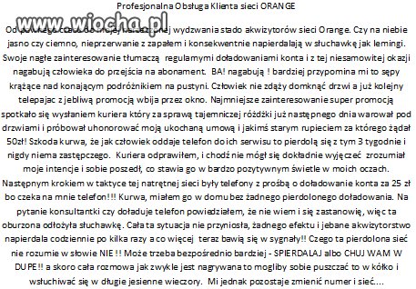 Fenomen sprzedaży ORANGE...