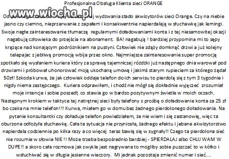 Fenomen sprzedaży ORANGE...