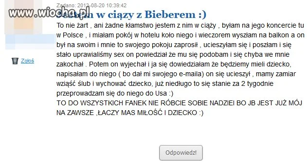 Kolejna fanka Biebera
