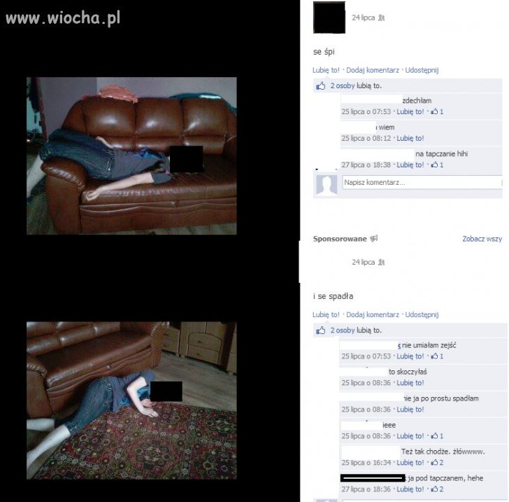 Se śpi i... Se spadła 