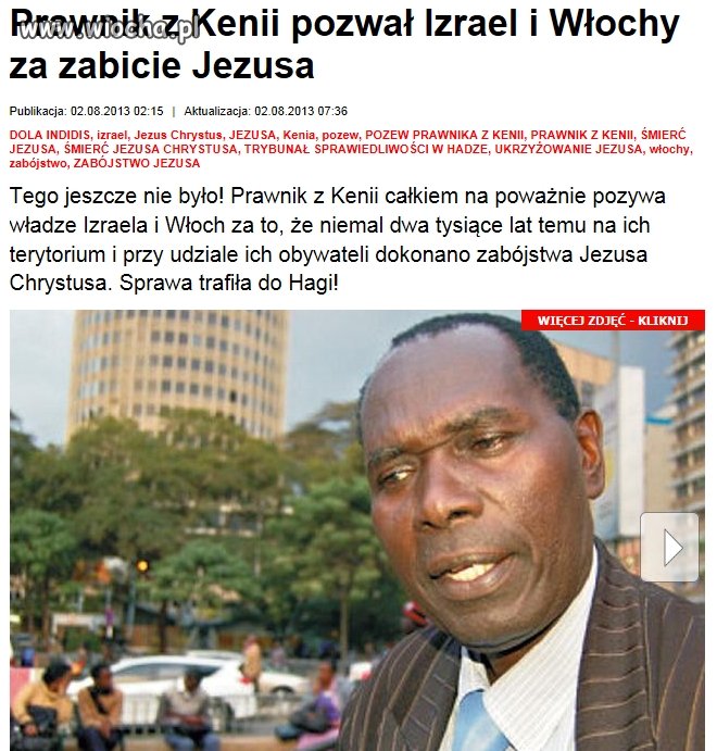 Pozwał Izrael i Włochy