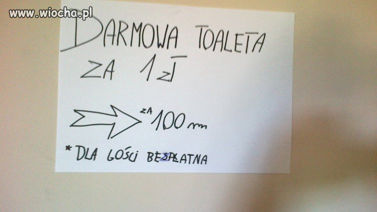 Darmowa toaleta