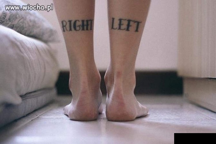 Już się nie pomyli prawa z lewą