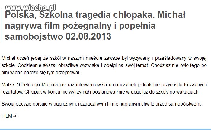 Typowe w Polskich szkołach 