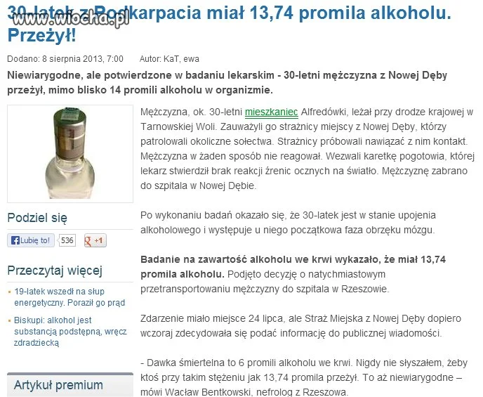 13, 74 promila