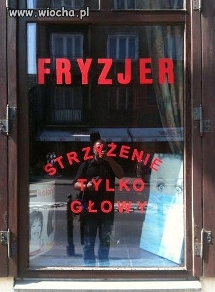 Do fryzjera tylko z głową