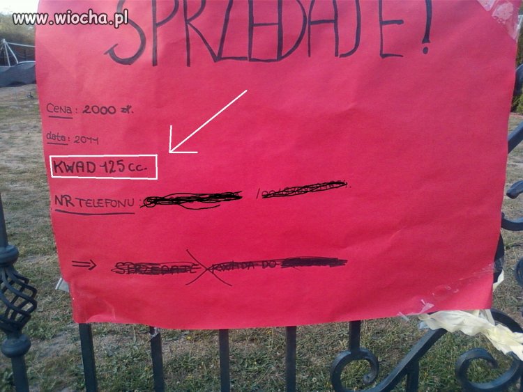 Sprzedaje KWADA!!!