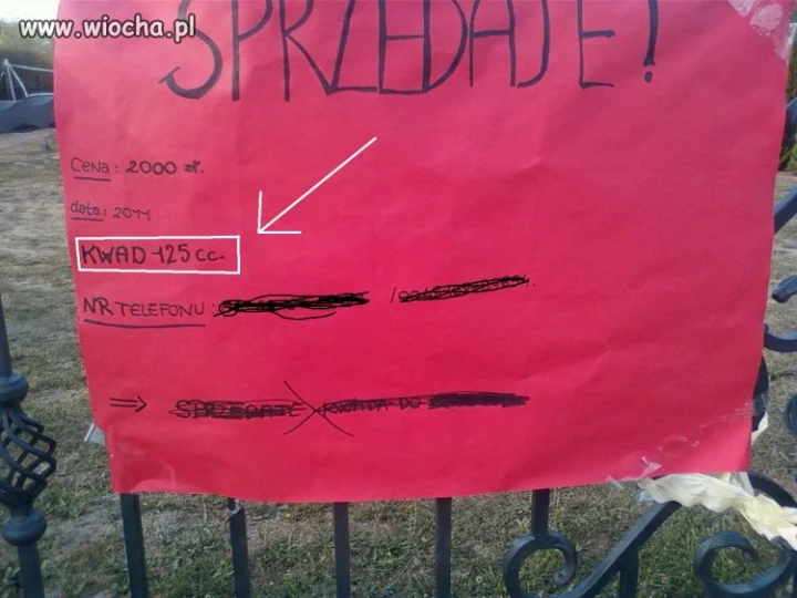 Sprzedaje KWADA!!!