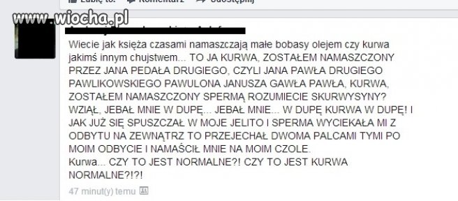 Brak szacunku i obrażanie Błogosławionych