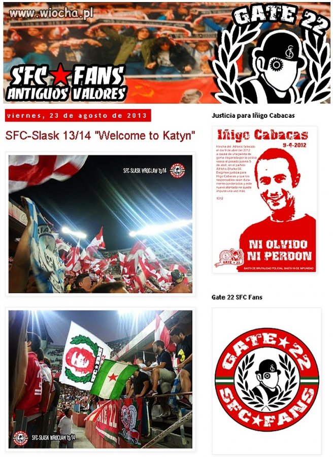 Prowokacja fanów Sevilli - Witamy w Katyniu