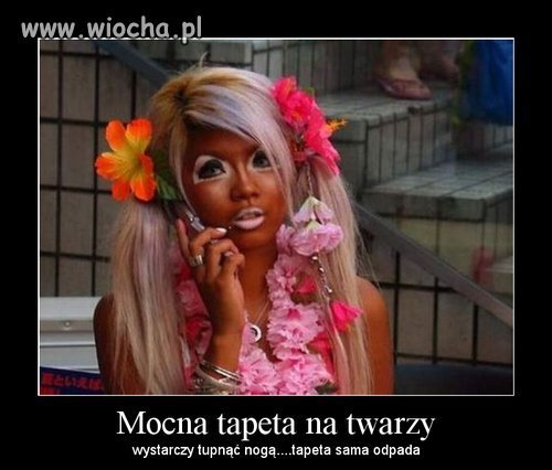 Ile ona tego nałożyła