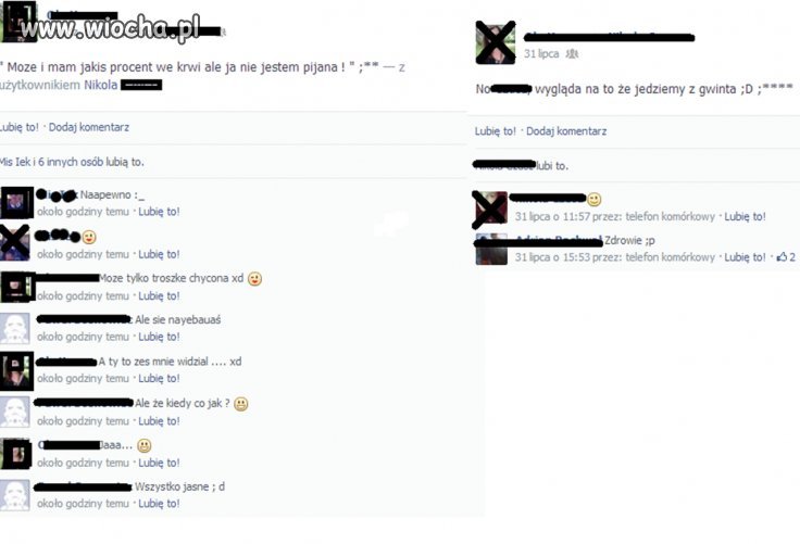 Chwalenie się procentami na facebooku...