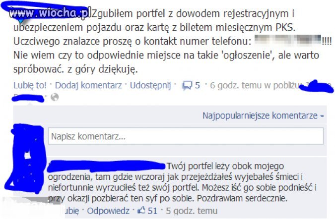 Zgubiłem portfel