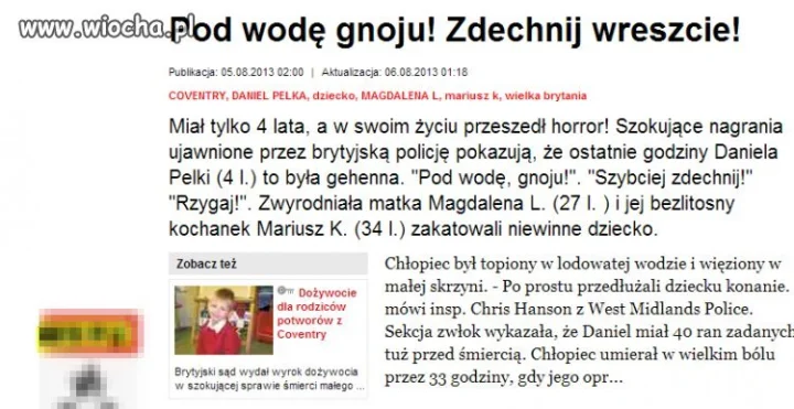 "pod wodę gnoju"  lincz , rzucić ją na pożarcie...