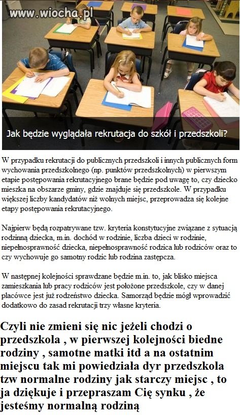 Brawo w tych czasach wszyscy wychowują samotnie