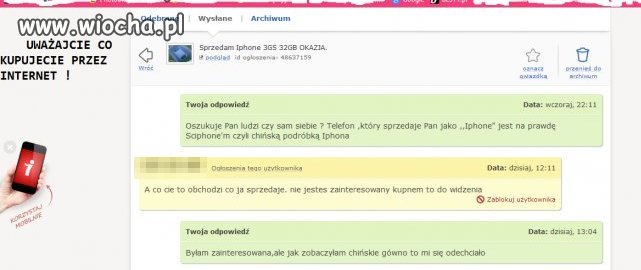 Uważajcie co kupujecie przez internet