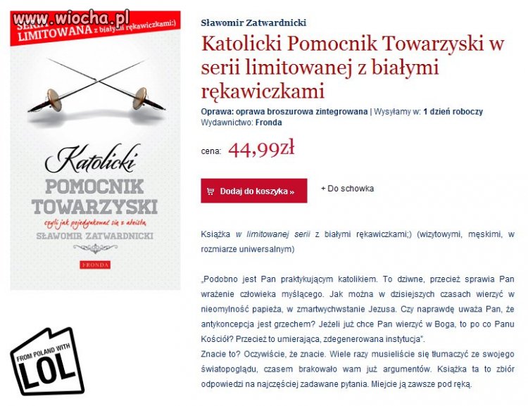 Białe rękawiczki gratis...