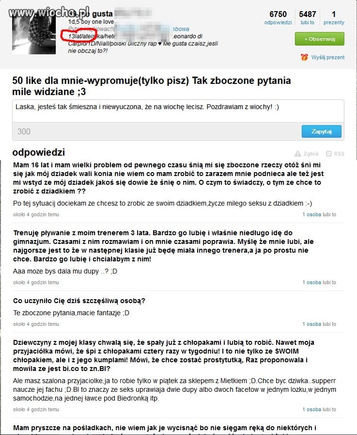 Trzynastolatka...