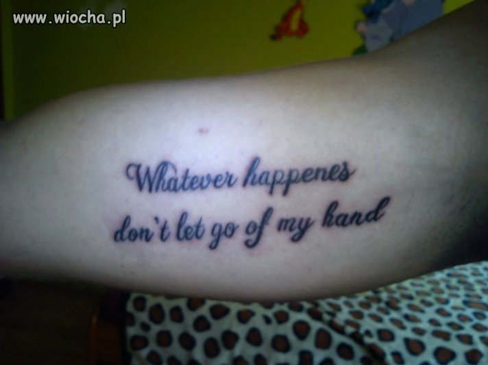 Angielski na poziomie i tatuaż "happenes"