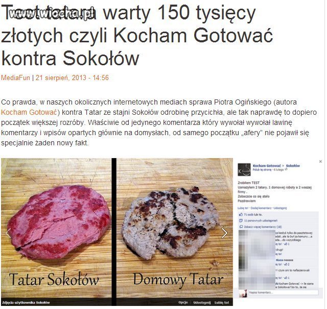Sokołów nakazał usunięcie filmów z testem tatara