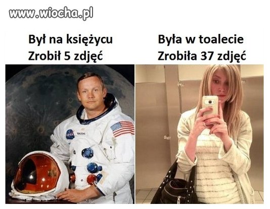 Zawstydziła astronautę