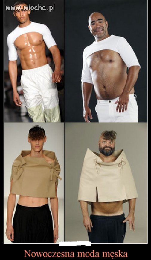 Nowoczesna moda męska.