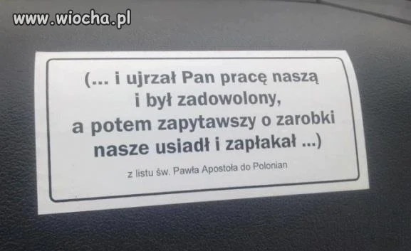 Z listu św.Pawła