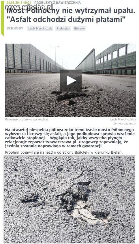 Tylko 3 lata gwarancji na droge