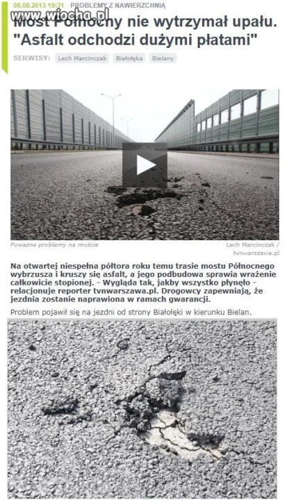 Tylko 3 lata gwarancji na droge
