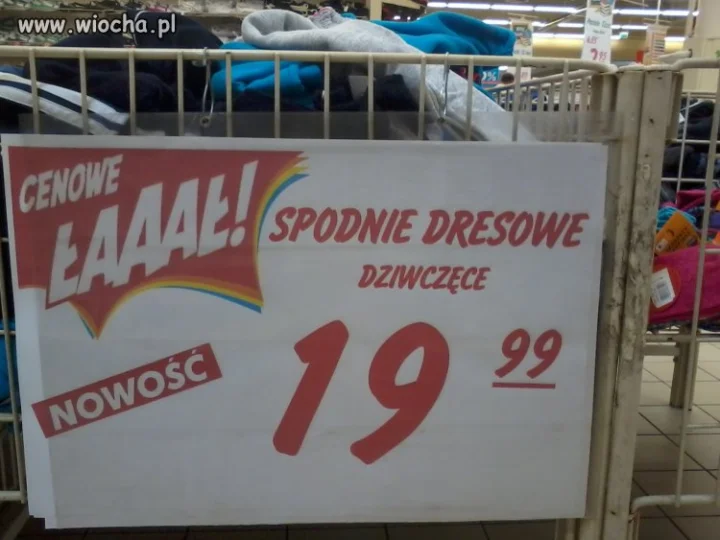 Spodnie dla Dzi**k?