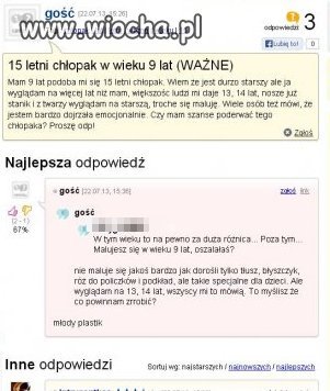 9-cio latka dojrzała emocjonalnie...