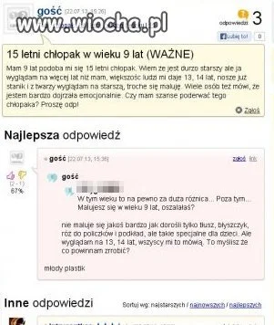 9-cio latka dojrzała emocjonalnie...