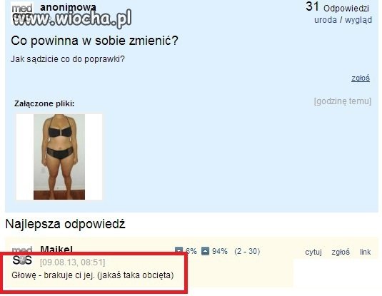 Co powinna w sobie zmienić?
