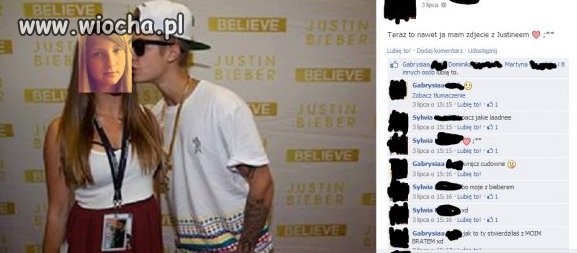 "Teraz to nawet ja mam zdjecie z Justineem 