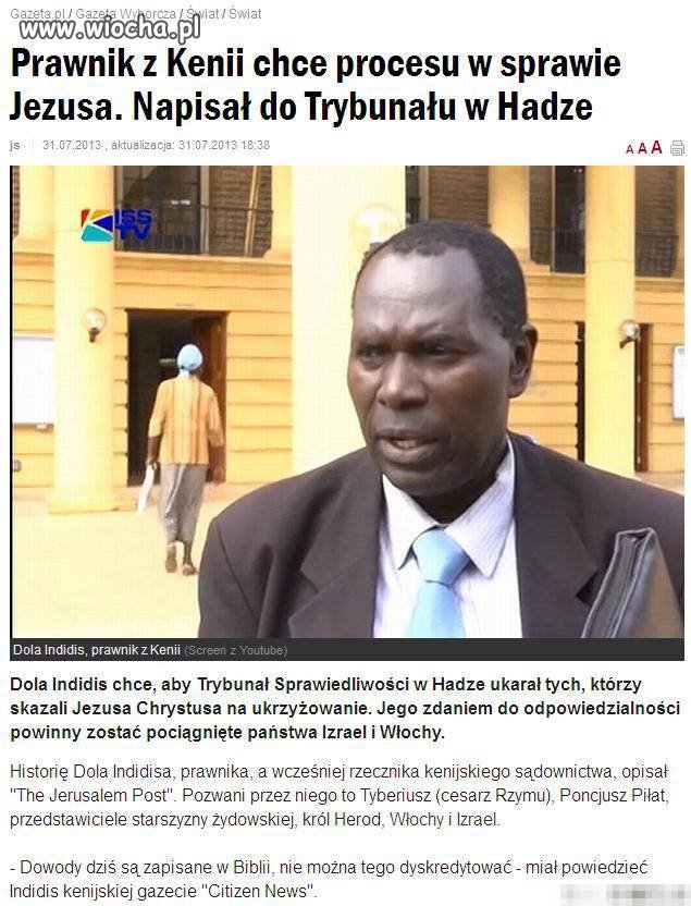 Przed Trybunał Sprawiedliwości w Hadze