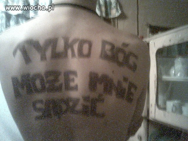 Kolejny idota z moto ,,tylko Bóg może mnie sądzić'