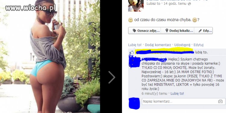 To się wypromowała...