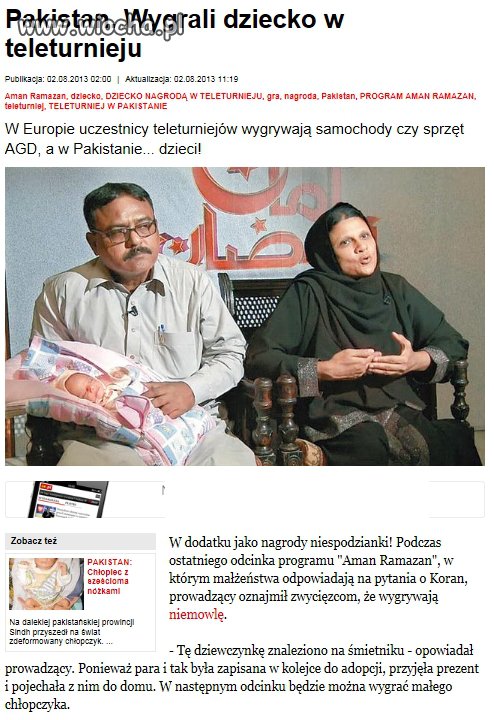 Wygrali dziecko 