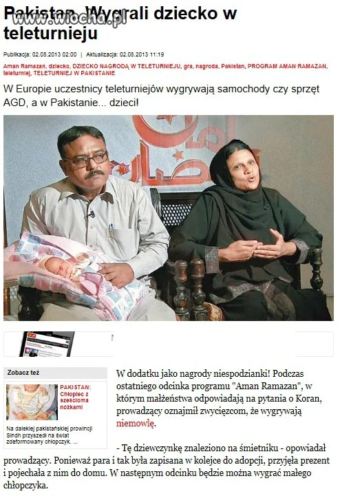 Wygrali dziecko 