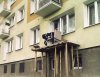 Balkon mieszkania socjalnego