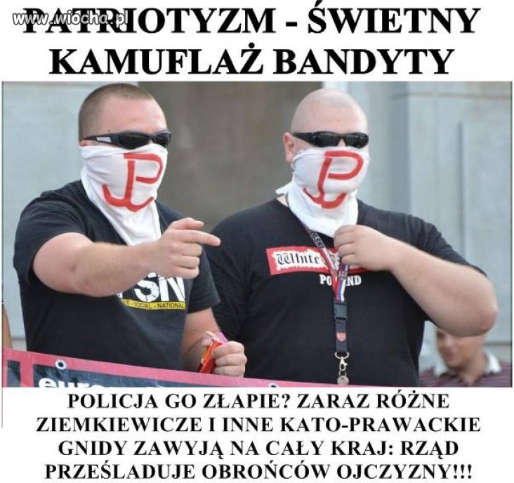 Tak wyglądają patrioci?
