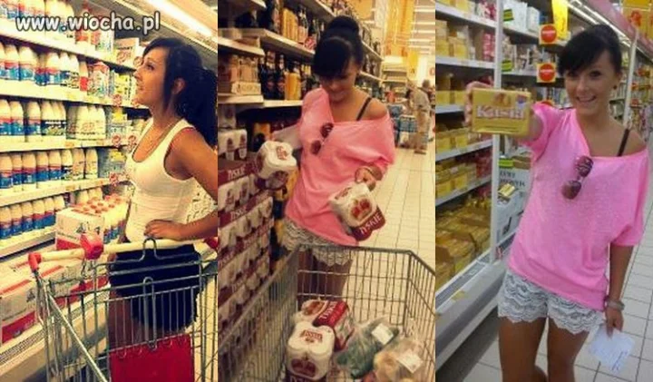 Galeria ze zdjęciami z zakupów w supermarkecie...